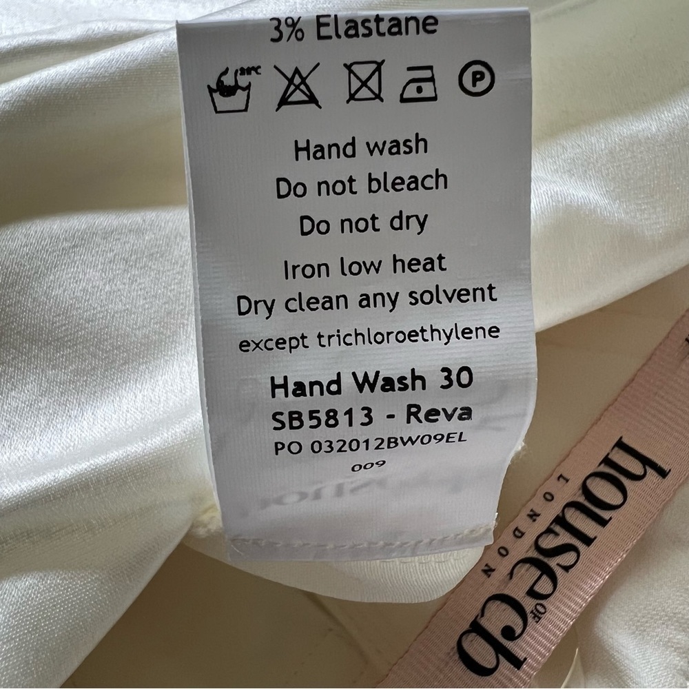 New! House CB London Reva silky cowl draped neck dress 13499 - Picture 13 of 16